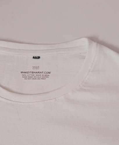 MakeitBharat Pure Cotton Men's Premium White Oversized T Shirt - Ho Chi Minh Vietnam