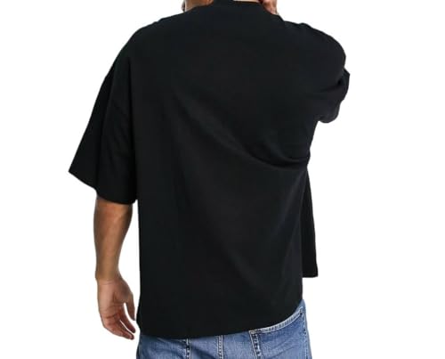MakeitBharat Oversized Pure Cotton Black T Shirt - USA Flag eagle