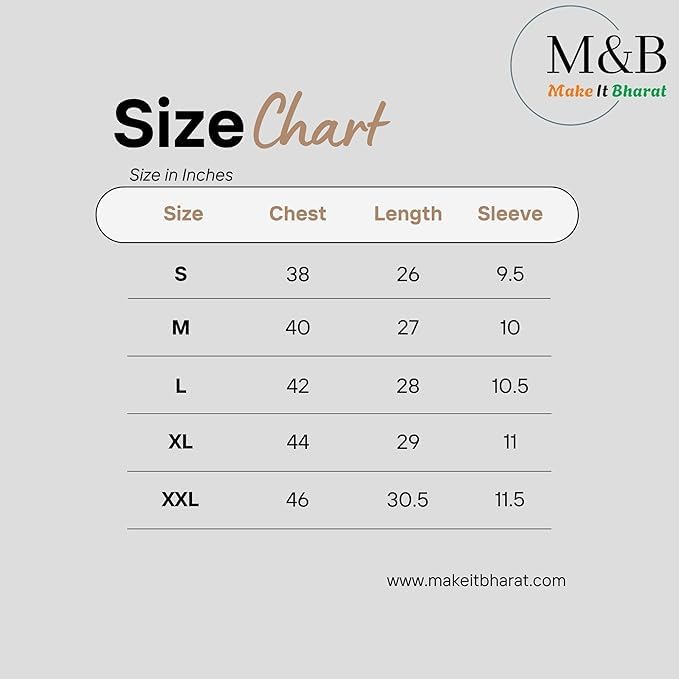 MakeItBharat Oversized Pure Cotton Men's White T Shirt - USA 1776