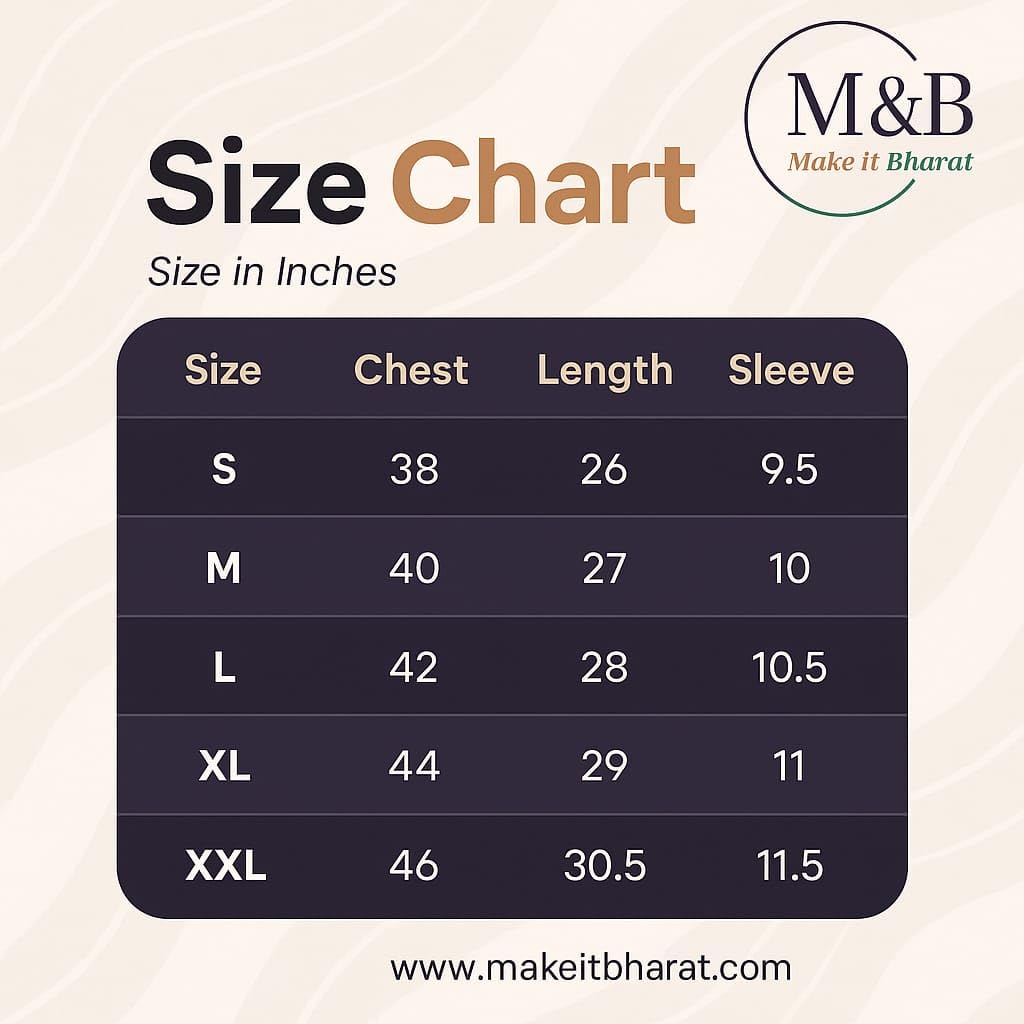 M & B MakeItBharat Unisex Oversized Pure Cotton Black Premium T-Shirt - Thailand Buddha