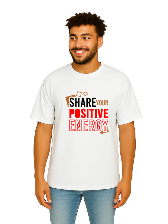 MakeItBharat Oversized Pure Cotton Unisex White T Shirt - Motivational 3