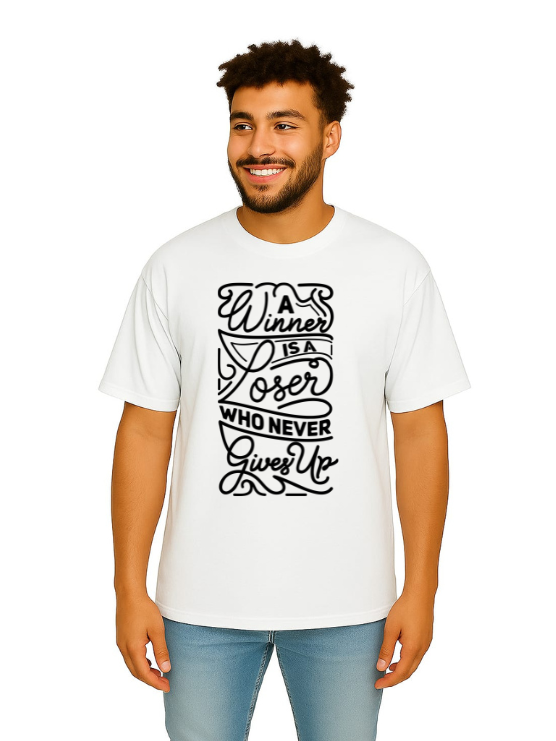 MakeItBharat Oversized Pure Cotton Unisex White T Shirt - Motivational 4