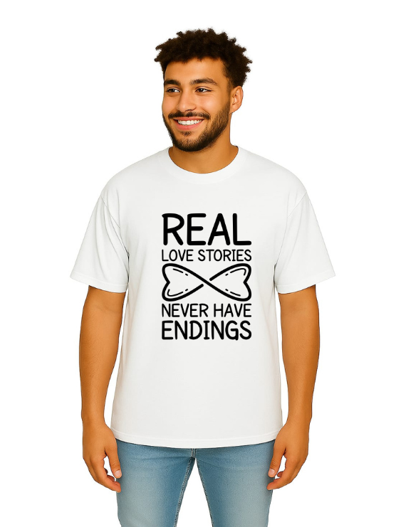 MakeItBharat Oversized Pure Cotton Unisex White T Shirt - Motivational 1