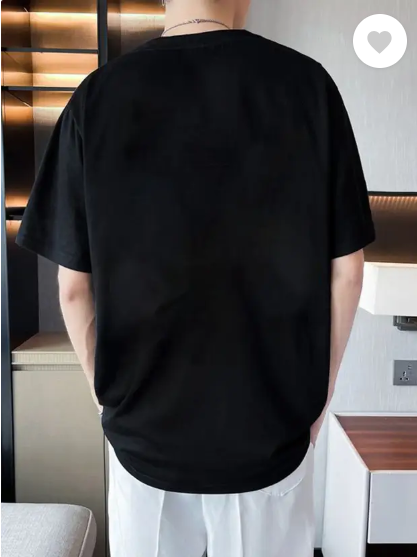 MakeItBharat Oversized Unisex Pure Cotton Black T Shirt - Drippy face